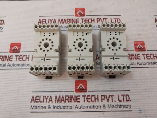 Lot Of 3X Allen-bradley 700-hn205 Relay Socket 10A 300V