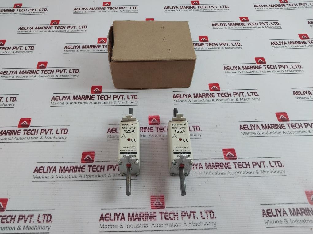 Lot Of 3X Bussmann Nh01 125Nhg01B Lv Fuse Link Gg/Gl