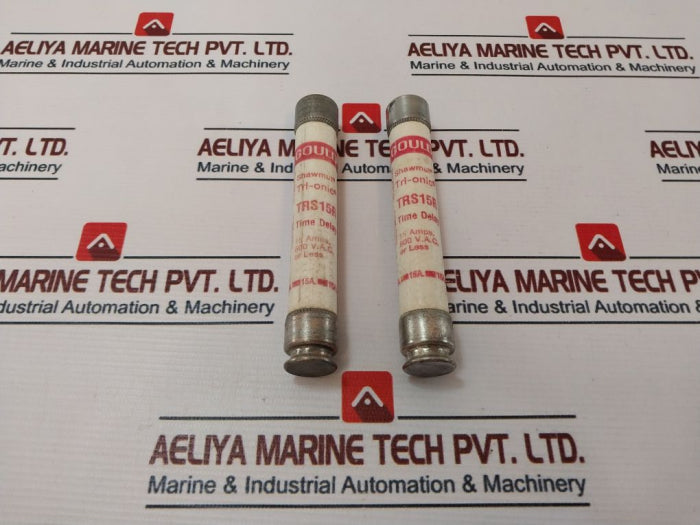 Lot Of 3X Gould Shawmut Trs15R Time Delay Fuse 15Amps