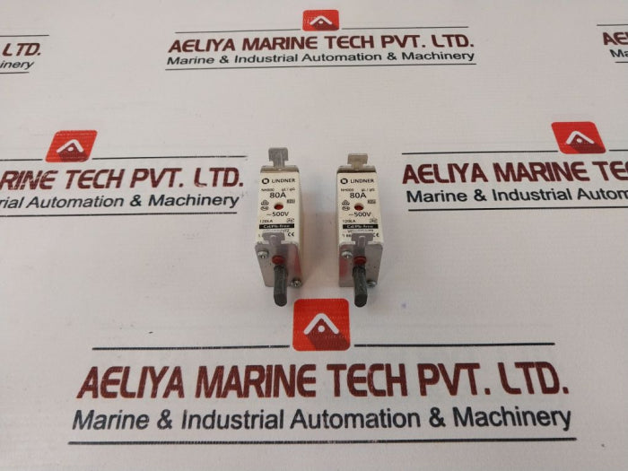 Lot Of 3X Lindner 80A Fuse Link Full Protection 500V