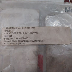 Lot of 3X Pfannenberg Cbb6-1 Capacitor Foil 450v 50/60hz