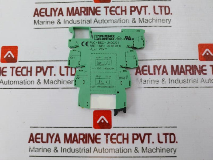 Lot of 3X Phoenix Contact PLC-BSC-24DC/21 29 66 01 6 Relay Module W/ Base HF41F
