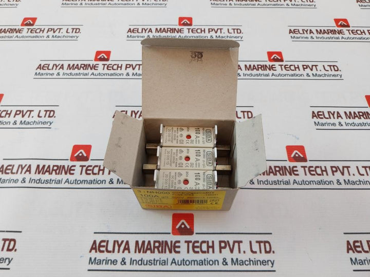 Lot Of 3X Siba 100A, 0636/201 Fuse Link Nh 000, Gl/Gg
