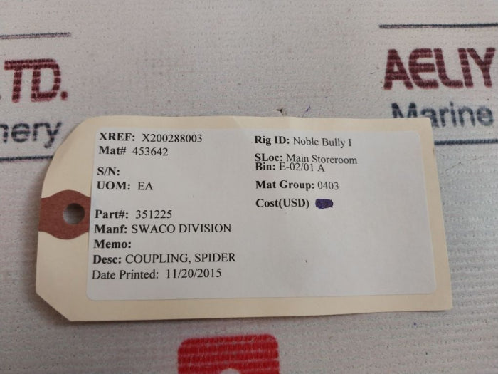 Lot Of 3X Swaco 351225 Spider Coupling X200288003