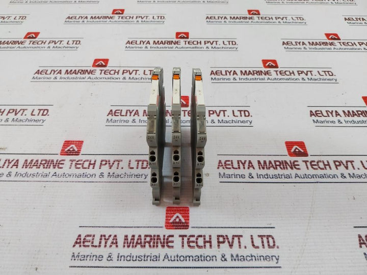 Lot Of 3X WAGO 857-304 Relay Module 24VDC 250V AC/6A