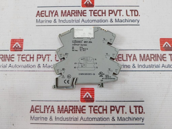 Lot Of 3X WAGO 857-304 Relay Module 24VDC 250V AC/6A