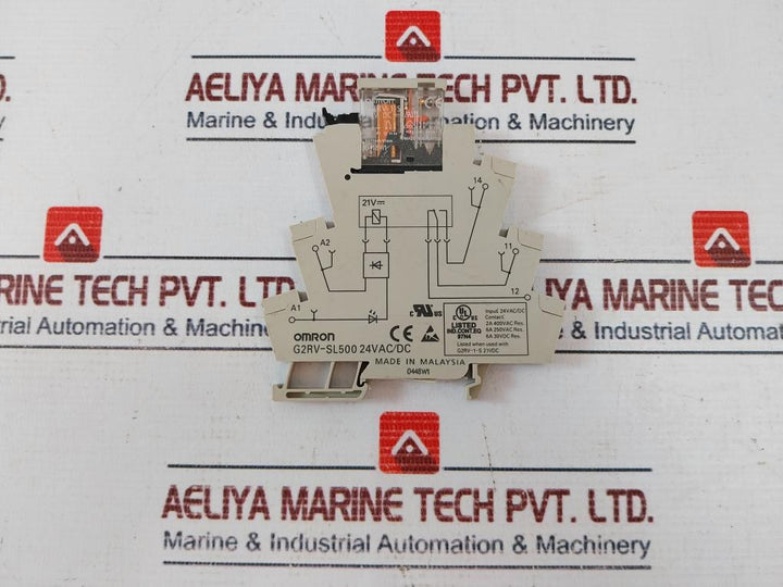 Lot Of 4X Omron G2RV-SL500 Industrial Relays 24VAC/DC