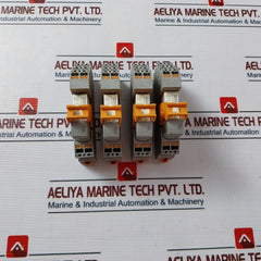 Lot Of 4X Phoenix Contact Rif-1-Bpt/2X21 Power Relay 10A 250V