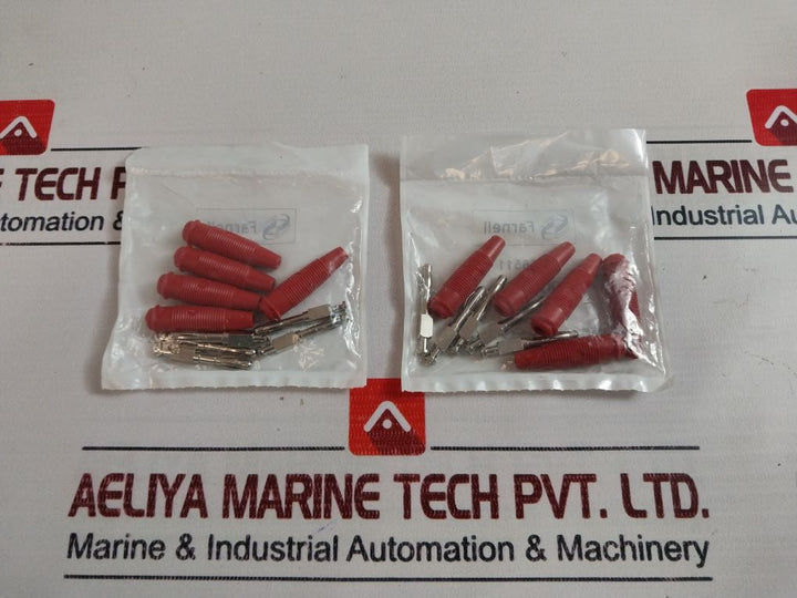 Lot of 5X Hirschmann 972518101 Plug, 4mm, Laminated, Red, PK5 LAS 30