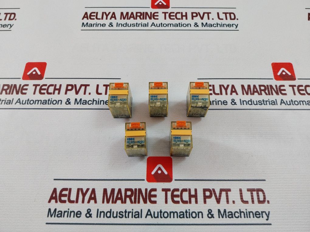 Lot Of 5X Idec Ru4S-A220 Universal Relay 220-240 Vac 50/60Hz