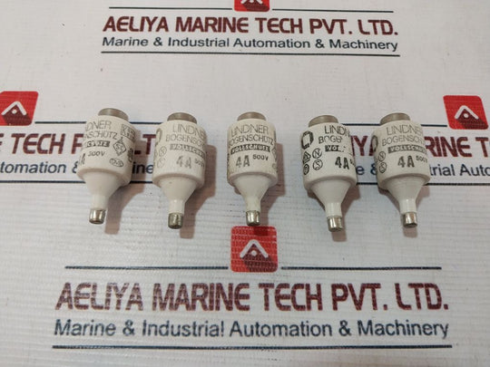 Lot Of 5X Lindner 4A Fuse Links 500V