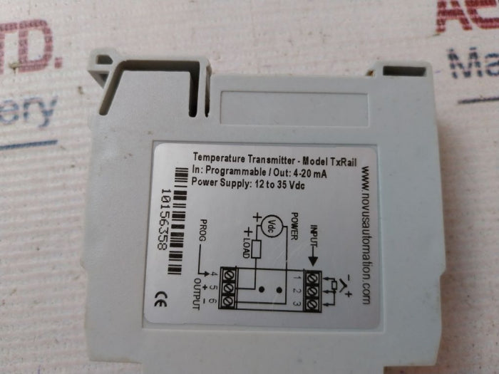 Lot of 3X Novus Automation TXRAIL Temperature Transmitter 12 TO 35 VDC