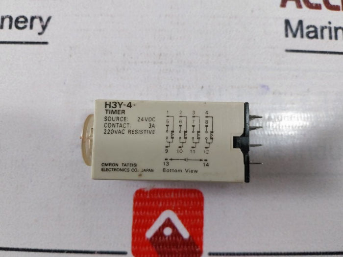 Lot Of 5X Omron H3Y-4 Time Relay 0-60Sec 24Vdc