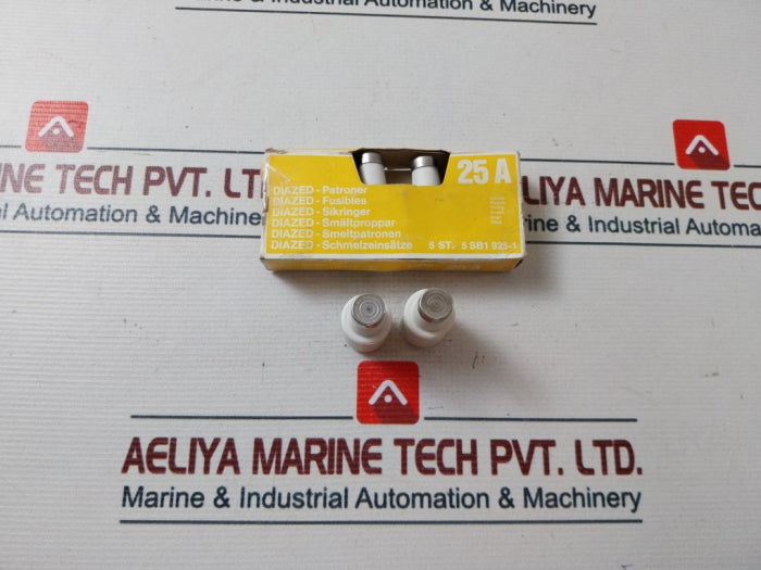 Lot Of 5X Siemens 25/500 Fuse Insert 25A