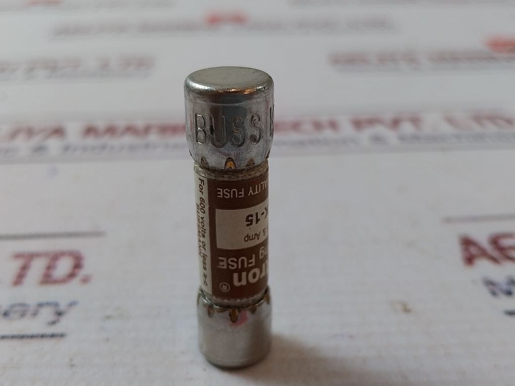 Lot Of 6X Bussmann Ktk-15 Fast Acting Fuse 15A 600V