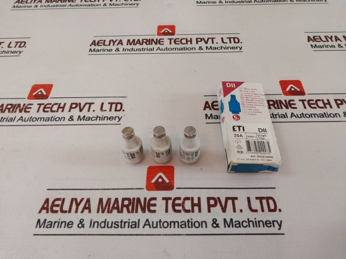 Lot Of 6X Eti 2312406-01 Fuse Links Dii 20A 500V Ac