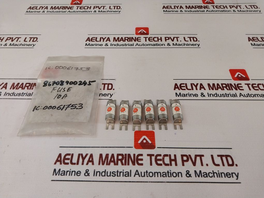 Lot of 6X Gec Alsthom NIT10 Red Spot Fuse 10Amp 550VAC