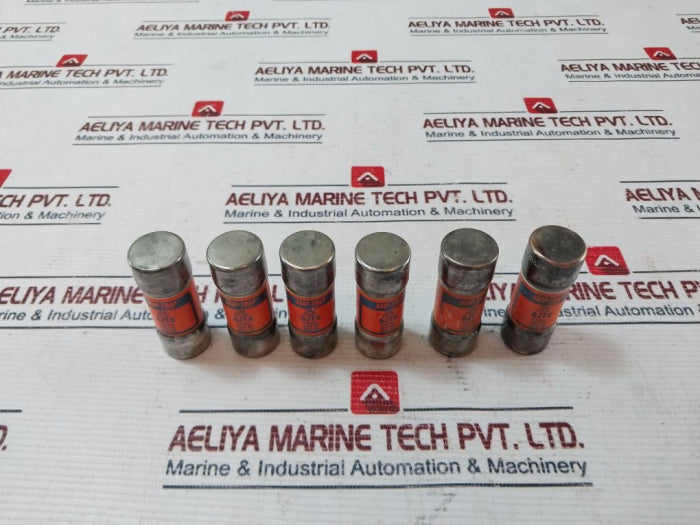 Lot Of 6X Gould Shawmut Ajt4 Amp-trap 2000 Time Delay Fuse 4 Amps