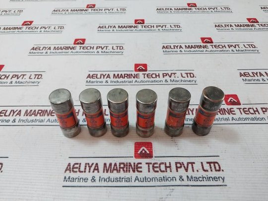 Lot of 6X Gould Shawmut AJT4 Amp-Trap 2000 Time Delay Fuse 4 Amps