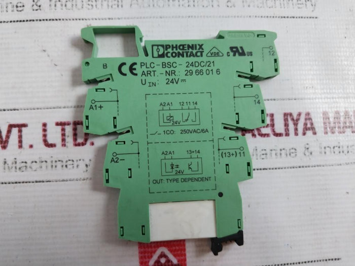 Lot Of 3X Phoenix Contact Plc-bsc-24Dc/21 Relay Socket