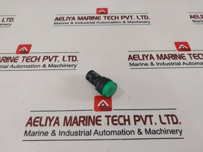 Lot Of 6X Taiwan Nld-22 Green Pilot Lamp Flush Head 220V~240V