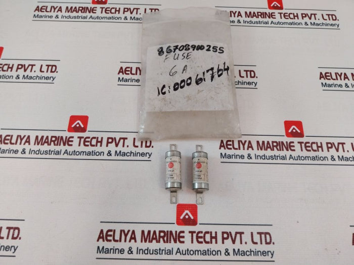 Lot Of 8X Gec Alsthom Tia6 Fuse Link Gg 6A
