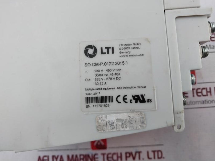 Lti So Cm-p.0122.2015.1 Servo Drive 230V-480V 3Ph 50/60Hz Sa000-13029N