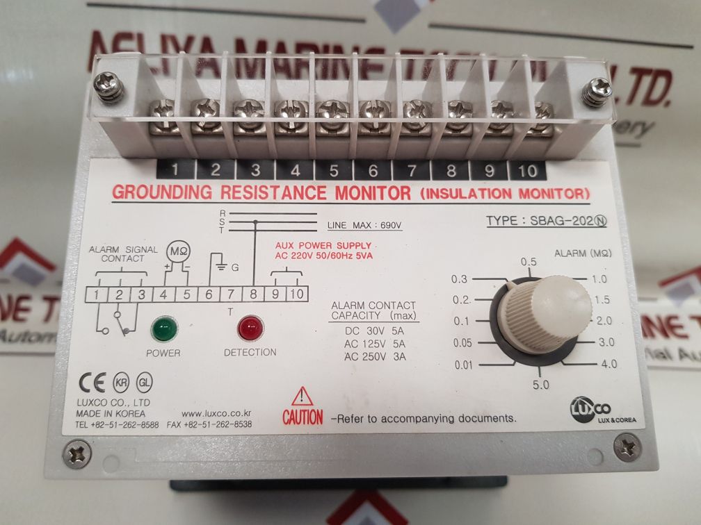 Luxco Sbag-202N Grounding Resistance Monitor (Insulation Monitor) New One
