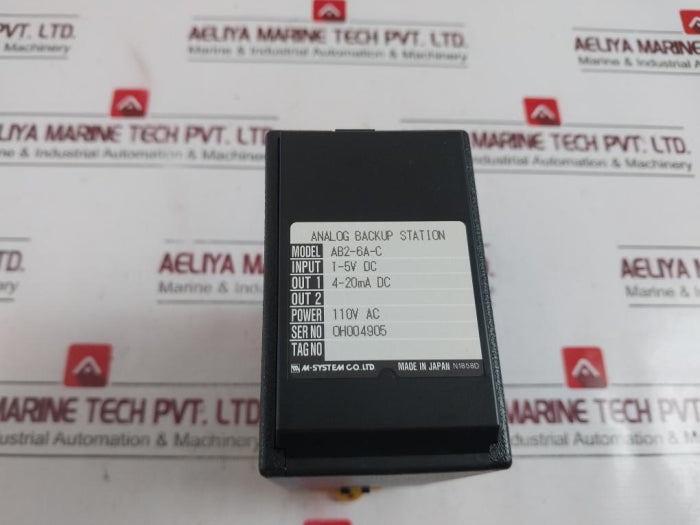 M-system Ab2-6A-c Analog Backup Station 1-5V Input 4-20Ma Output 110V Ac