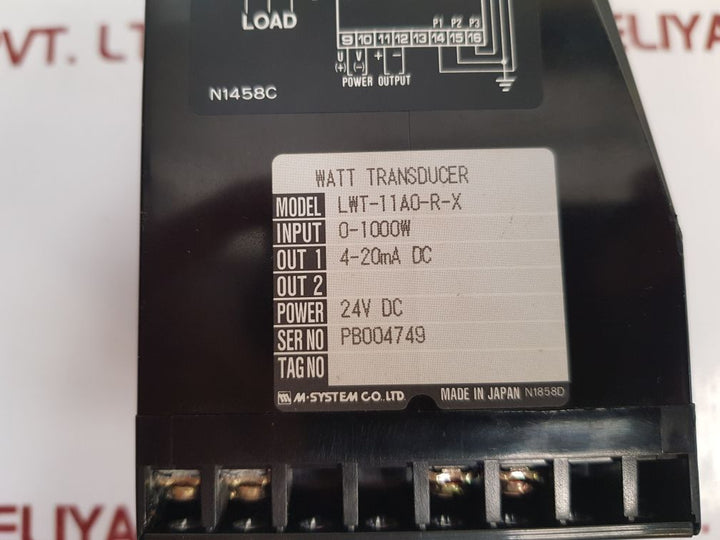 M-system Lwt-11A0-r-x Watt Transducer