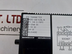 M-system W2Rs Rtd Transmitter W2Rs-4A6-r/Bl/N Pt 100 0-150°C