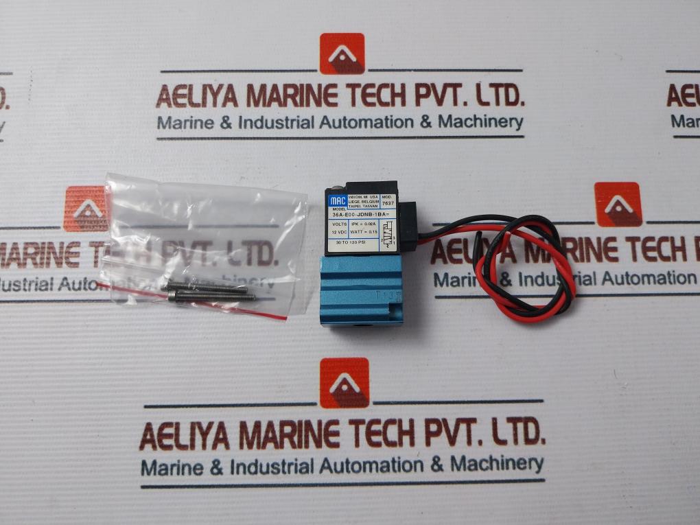 Mac 36A-e00-jdnb-1Ba= Solenoid Valve 12Vdc