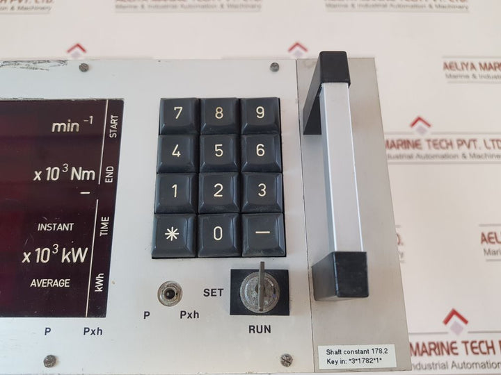 Maihak Mds 820 Torsionmeter Ship's Propeller Shaft Speed Power Measure Meter