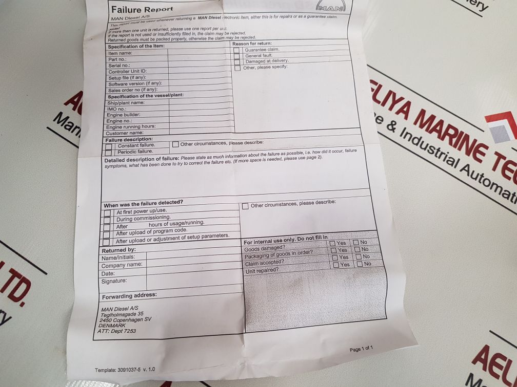 Man Diesel Turbo 1142827-8 Terminal Box