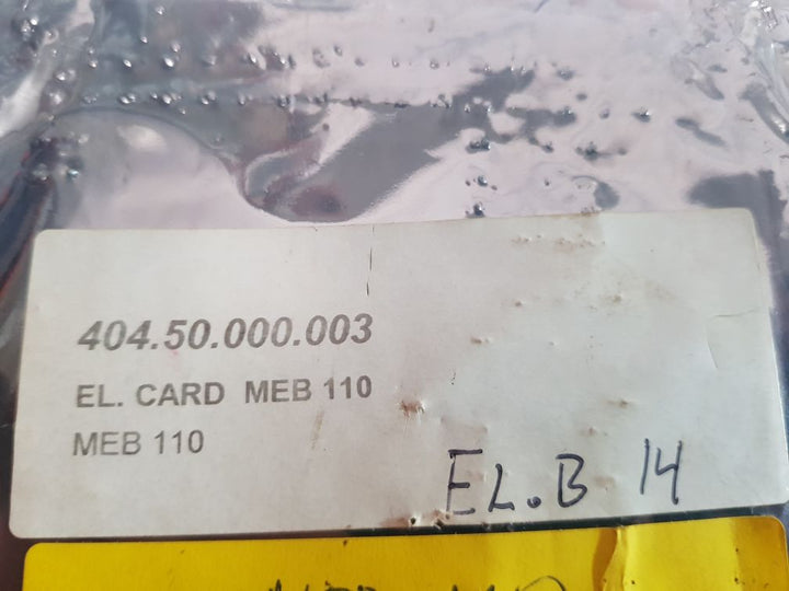 Meb-110 Propulsion Control System Mar-el Electric Card