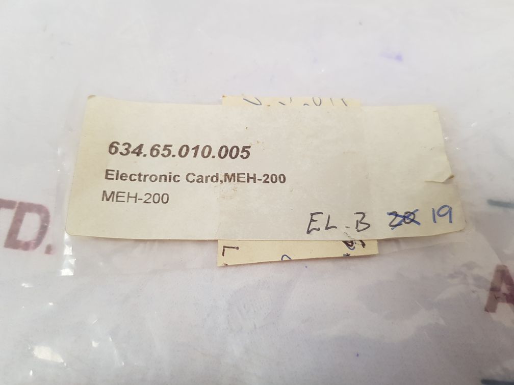 Mar-el Meh-200 Electronic Card 634.65.010.005