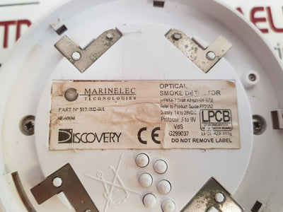 Marinelec 512-002-001 Optical Smoke Detector