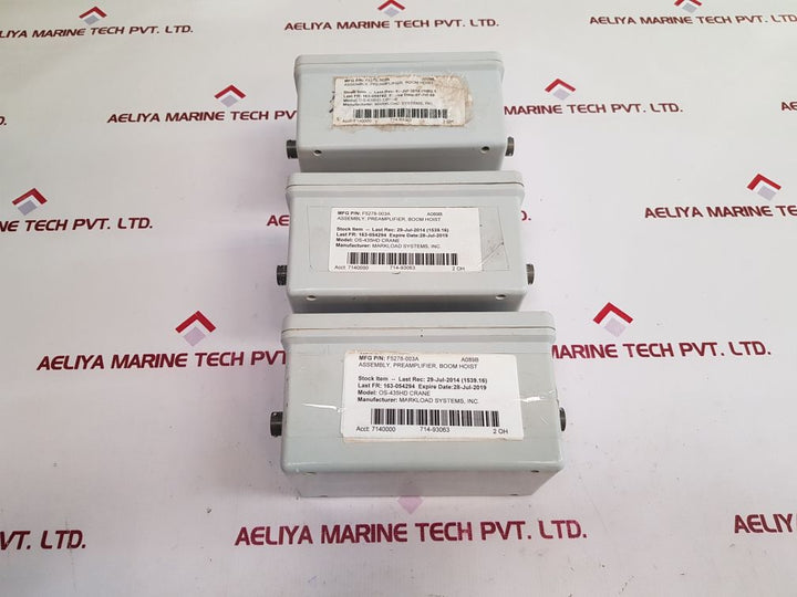 Markload Systems F5278-003A Preamplifier