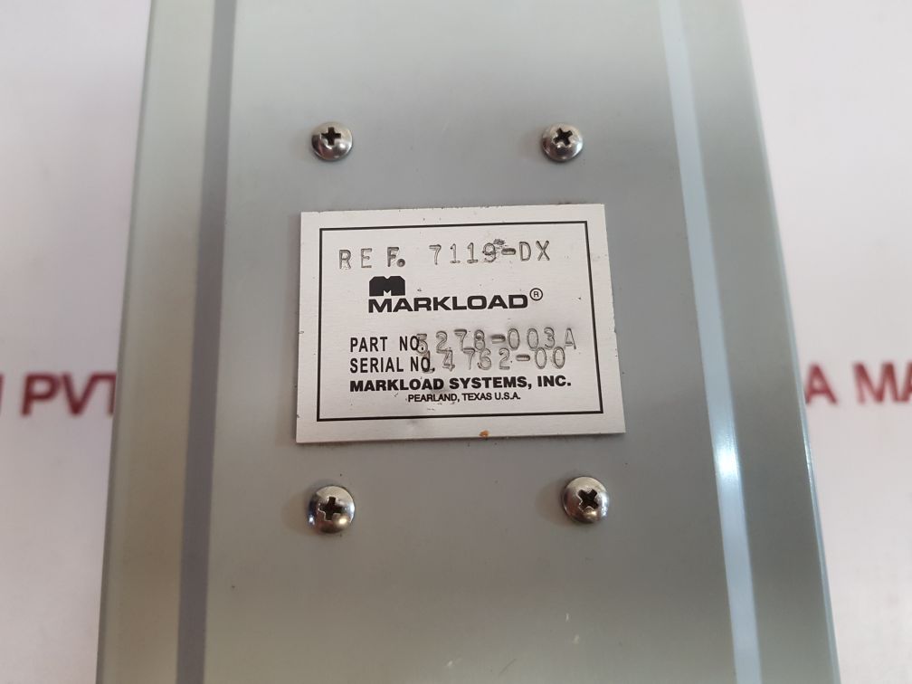 Markload Systems F5278-003A Preamplifier