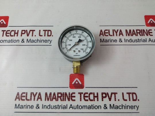Marsh 0-100 Psi Instrument Pressure Gauge 0-700 Kpa