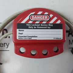 Master Lock S806 Adjustable Cable Lockout 4Mm X 6’(1.8M)