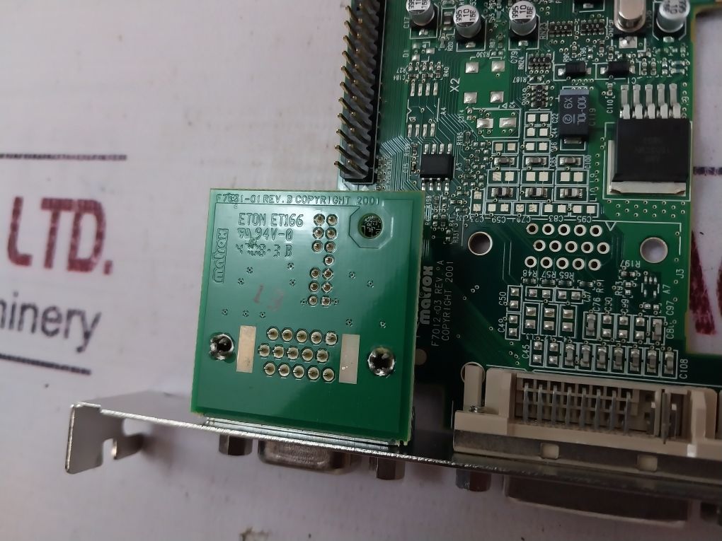 Matrox G55+Mdha32Dsf Millennium G550 Agp Card 3006196321 F7012-03 Rev.: A