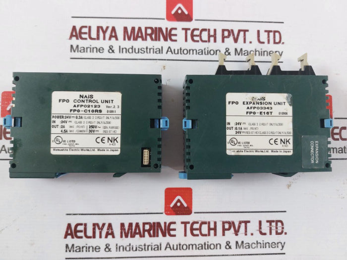 Matsushita Fp0-c10rs Control Unit 24v 0.3a Nais Ver 2.3 With Fp0-e16t