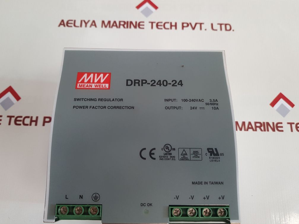 Mean Well Drp-240-24 Switching Power Supply New - Aeliya Marine Tech