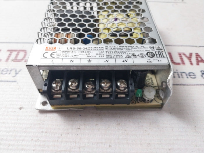 Mean Well Lrs-50-24 Switching Mode Power Supply 50/60Hz