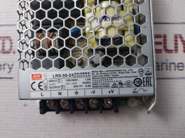 Mean Well Lrs-50-24 Switching Mode Power Supply 50/60Hz