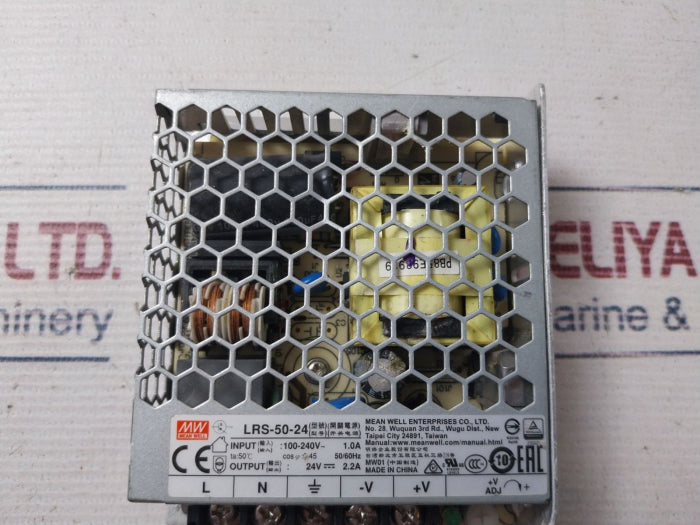 Mean Well Lrs-50-24 Switching Mode Power Supply 50/60Hz