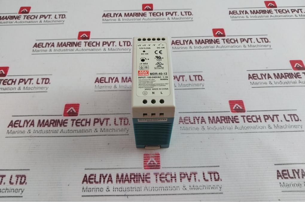 Mean Well Mdr-40-12 Din Rail Power Supply 100-240Vac 1.1A