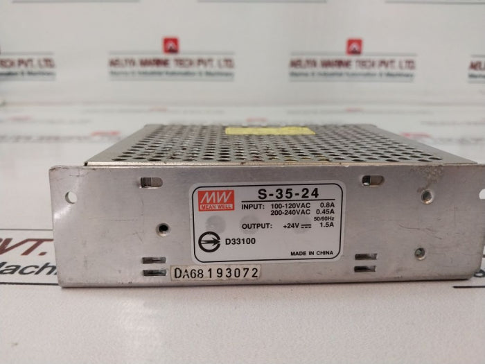 Mean Well S-35-24 Power Supply 200-240Vac 0.45A