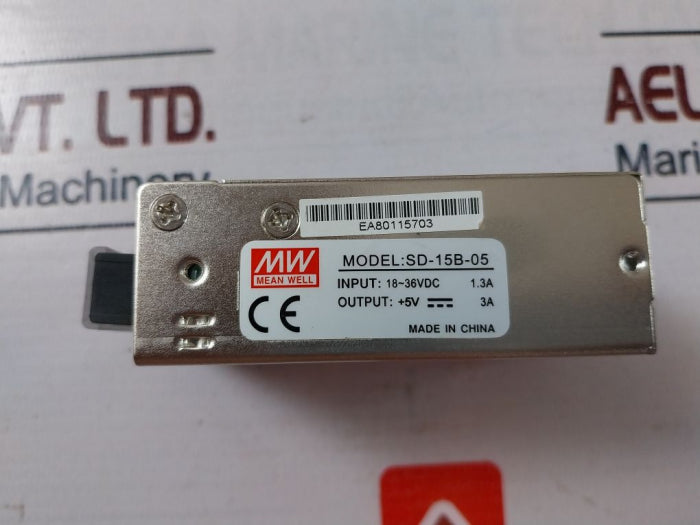 Mean Well Sd-15B-05 Power Supply 18~36 Vdc 1.3A